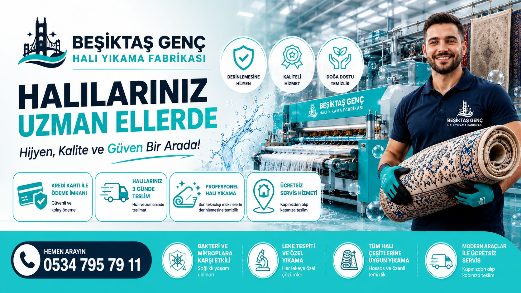 Beşiktaş Halı Yıkama Fabrikası