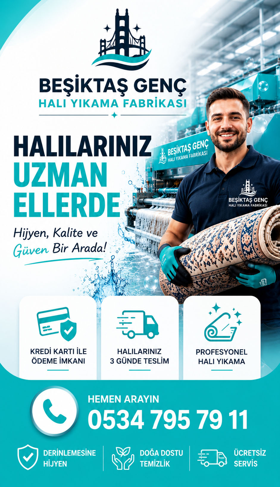 Beşiktaş Halı Yıkama Fabrikası
